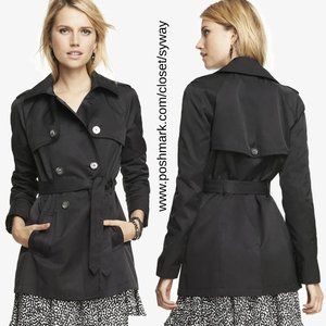 Express Double Breasted Waist Tie Trenchcoat